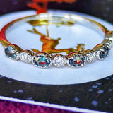 天然アレキサンドライト 天然ダイヤモンド プラチナリング