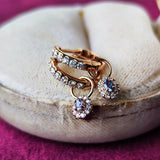 天然アレキサンドライト 天然ダイヤモンド チャーム 18金ピアス