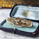 【お値下げ】イギリス アンティーク 天然ダイヤモンド 天然真珠 ブローチ