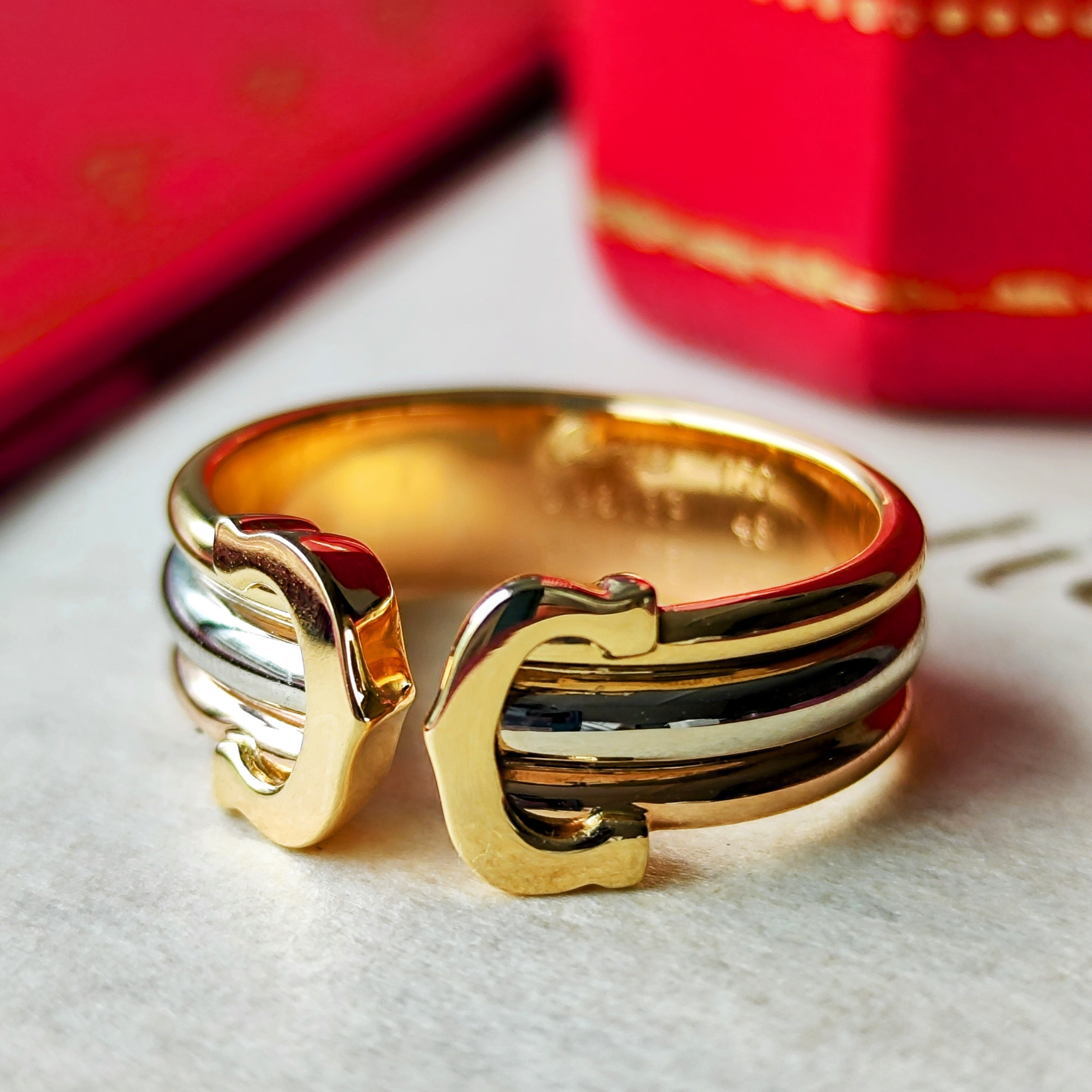 Cartier 廃盤】カルティエ 2C（デューブル・シー）リング 8号