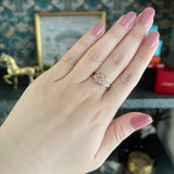 【ローズカット】天然ダイヤモンド 18金PG リング