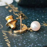 MIKIMOTO ミキモト あこや真珠 天然ダイヤモンド ブローチ