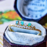 天然パライバトルマリン 天然ダイヤモンド リング