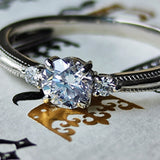 【お値下げ】Dカラー 天然ダイヤモンドリング 0.391ct