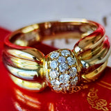 【Vintage Cartier】カルティエ LIVIA
リヴィア スリーカラー ダイヤモンドリング 11号