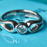 TIFFANY&Co. ティファニー ダブルオープンティアドロップリング ダイヤモンド