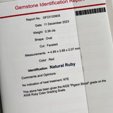 【非加熱 ピジョンブラッド】天然ルビー 天然ダイヤモンド リング