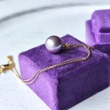 【限定品】紫陽花パール 天然ダイヤモンド ネックレス