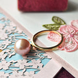 【再入荷しました!】さくらパール 花の宴 18金リング