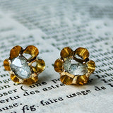 【お値下げ】イギリス アンティーク ダイヤモンドピアス