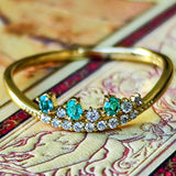 天然パライバトルマリン 天然ダイヤモンド リング