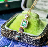 天然エメラルド コロンビア産 天然ダイヤモンド ネックレス