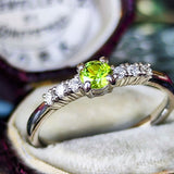 【お値下げ】天然デマントイドガーネット 天然ダイヤモンド リング