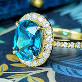 【大粒 4.60ct】天然ジルコン 天然ダイヤモンド リング