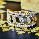 天然ダイヤモンド 18金リング