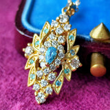 天然パライバトルマリン 天然ダイヤモンド ネックレス