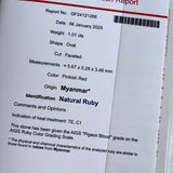 【ビルマ産】天然ルビー 天然ダイヤモンド ネックレス