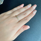 【イエローダイヤ】天然ダイヤモンド ハーフエタニティリング