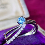 【カンチャナブリ産】天然サファイア 天然ダイヤモンド リング