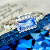 天然サファイア 1.13ct 天然ダイヤモンド リング