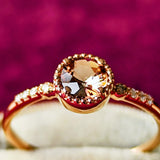 天然アンダリュサイト 天然ダイヤモンド リング