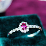 【非加熱 ピジョンブラッド】天然ルビー 天然ダイヤモンド リング