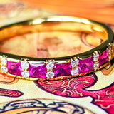 天然ルビー 天然ダイヤモンド リング