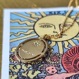 【タロットカード】太陽 天然ダイヤモンド 18金ネックレス