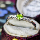 【お値下げ】天然デマントイドガーネット 天然ダイヤモンド リング