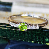 【お値下げ】天然デマントイドガーネット 天然ダイヤモンド リング