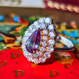 【幻の宝石 ロシア産アレキサンドライト】1.46ct 天然ダイヤモンド GIA プラチナリング