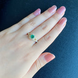 【コロンビア産】天然エメラルド 天然ダイヤモンド リング