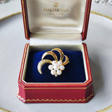 MIKIMOTO ミキモト ブローチ ペンダントトップ あこや真珠 ダイヤモンド