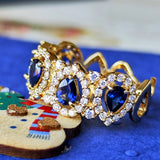 【ロイヤルブルー】天然サファイア 天然ダイヤモンド リング