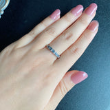 天然アレキサンドライト プリンセスカット 天然ダイヤモンド リング