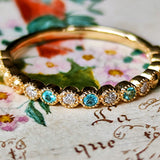 天然パライバトルマリン 天然ダイヤモンド リング