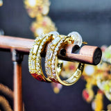 天然ダイヤモンド テーパーカット ピアス