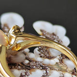 MIKIMOTO ミキモト あこや真珠 天然ダイヤモンドリング