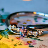 天然アレキサンドライト 天然ダイヤモンド プラチナリング