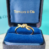 TIFFANY&Co ティファニー ノットリング 18金PG 12号