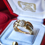 【Vintage Cartier】カルティエ LIVIA
リヴィア スリーカラー ダイヤモンドリング 11号