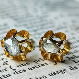 【お値下げ】イギリス アンティーク ダイヤモンドピアス