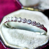 【ピンクダイヤ】天然ダイヤモンド ハーフエタニティリング