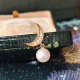MIKIMOTO ミキモト あこや真珠 天然ダイヤモンド ブローチ