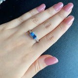 天然サファイア 1.13ct 天然ダイヤモンド リング