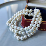 MIKIMOTO ミキモト あこや真珠 3連ブレスレット