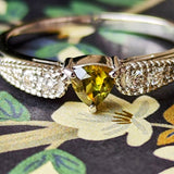 【お値下げ】天然クロムスフェーン 天然ダイヤモンド リング