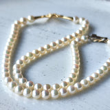 あこや真珠 ベビーパール 天然ダイヤモンド ヴィンテージネックレス