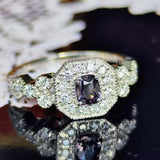 【お値下げ】世界一珍しい宝石 天然ターフェアイト 天然ダイヤモンド リング