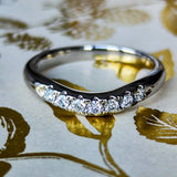 MIKIMOTO ミキモト 天然ダイヤモンド ハーフエタニティリング